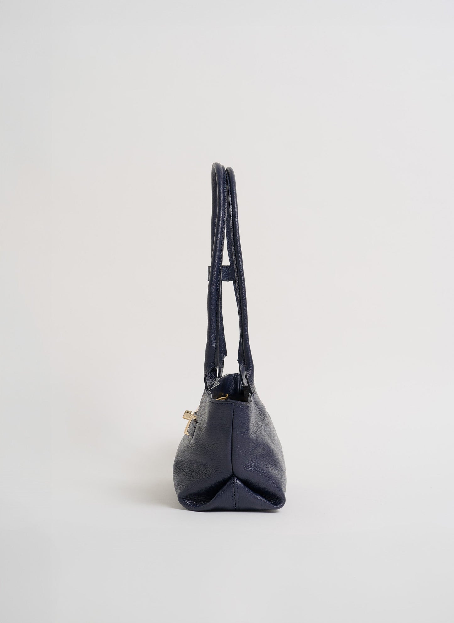 Borsa Lola in Pelle Togo Blu Navy