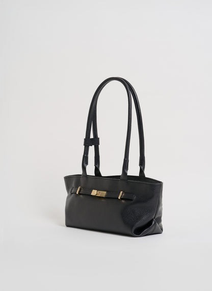 Borsa Lola in Pelle Togo Nera