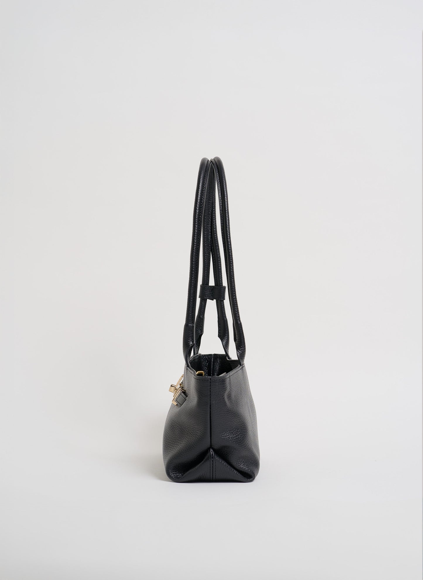 Borsa Lola in Pelle Togo Nera