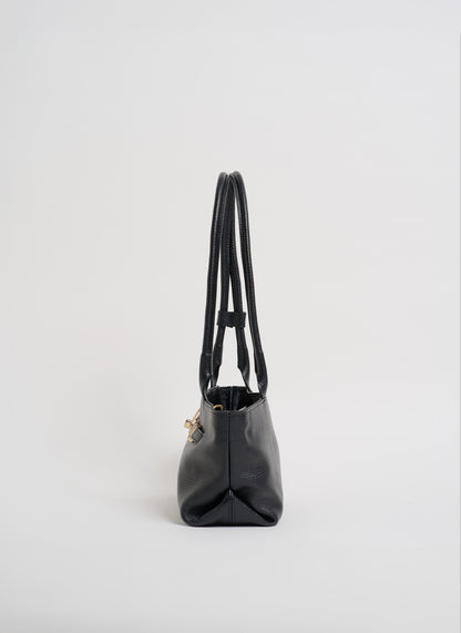 Borsa Lola in Pelle Togo Nera