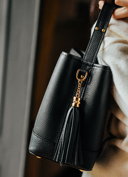 Borsa Kendy in pelle Dollaro Nera