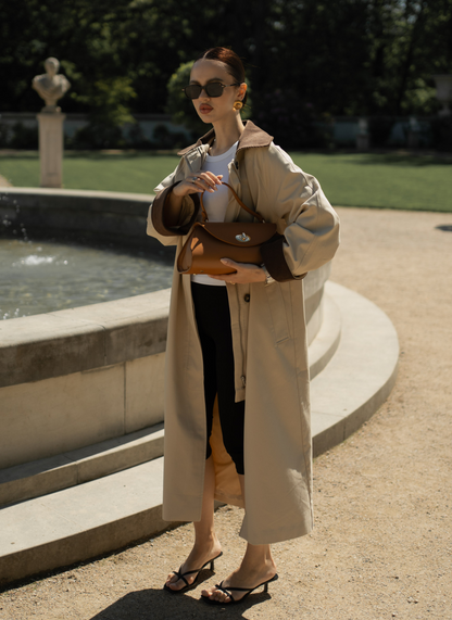 Borsa Florence in pelle Togo Cuoio