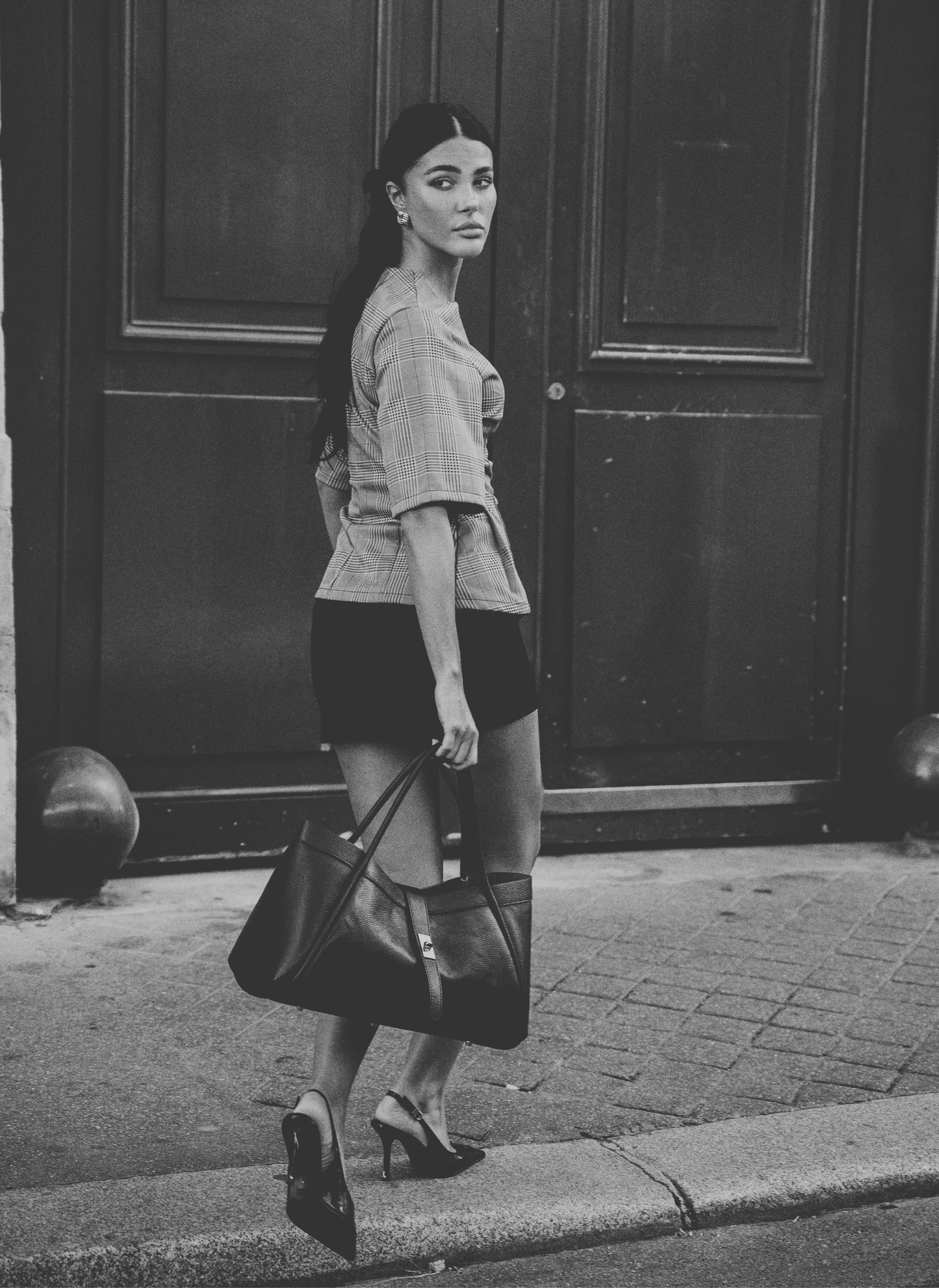 Borsa Mayfair in Pelle Togo Borgogna