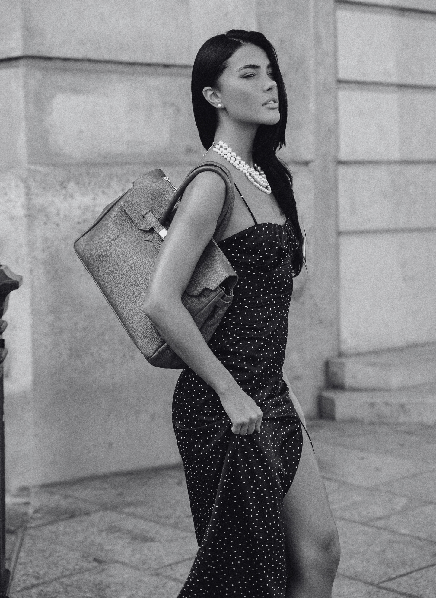 Borsa Elizabeth in Pelle Togo Nera