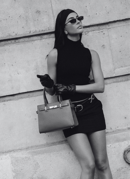 Borsa Grace in pelle Togo Beige