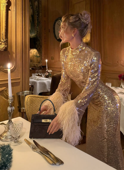 Borsa Victoria in Camoscio e Pelle Testa di Moro