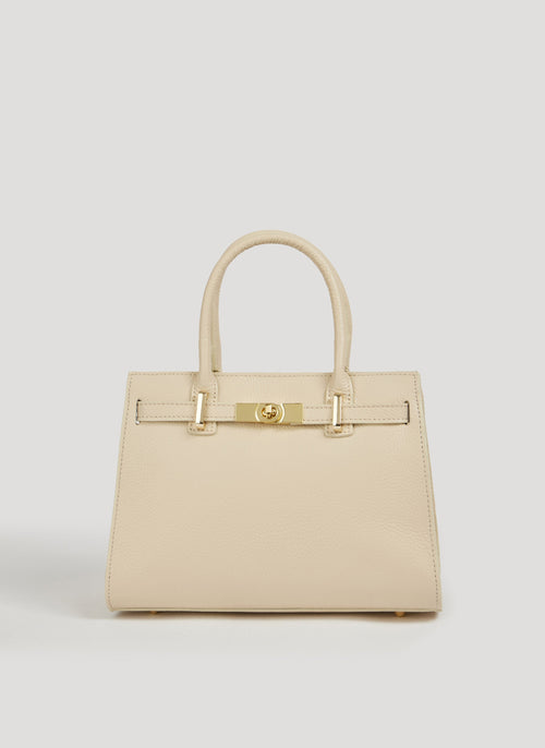 Borsa Grace in pelle Togo Beige