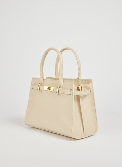 Borsa Grace in pelle Togo Beige