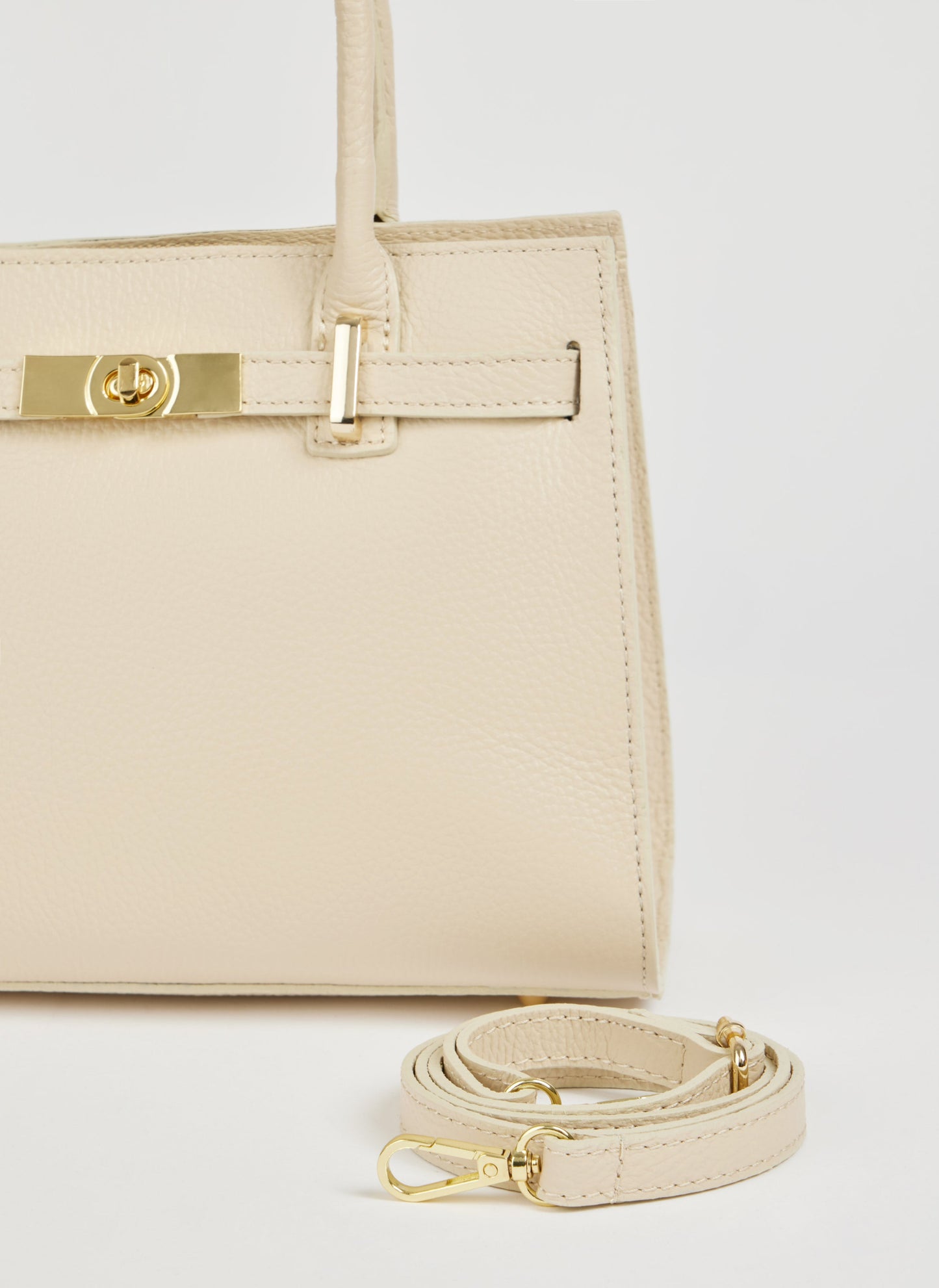 Borsa Grace in pelle Togo Beige