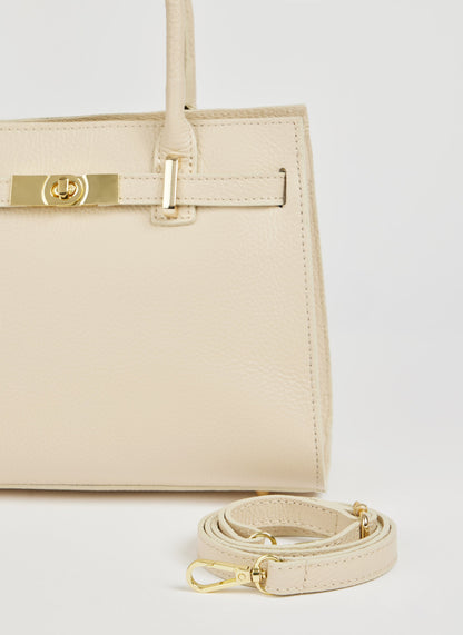 Borsa Grace in pelle Togo Beige