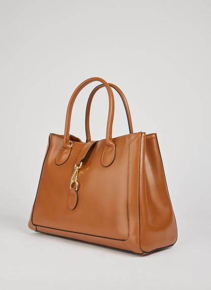 Borsa Chloe in pelle spazzolata Cuoio