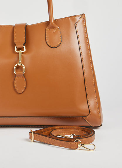 Borsa Chloe in pelle spazzolata Cuoio