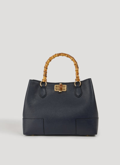 Borsa Bamboo Babe in pelle Dollaro Blu Navy