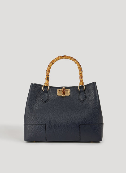 Borsa Bamboo Babe in pelle Dollaro Blu Navy