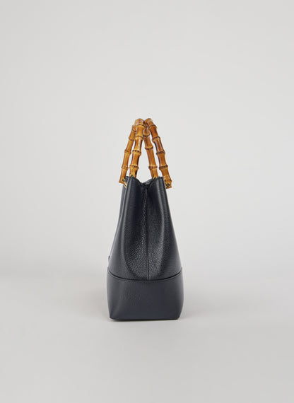 Borsa Bamboo Babe in pelle Dollaro Blu Navy