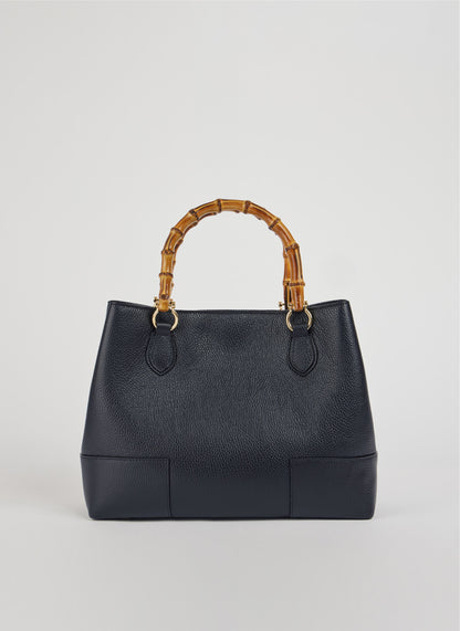 Borsa Bamboo Babe in pelle Dollaro Blu Navy