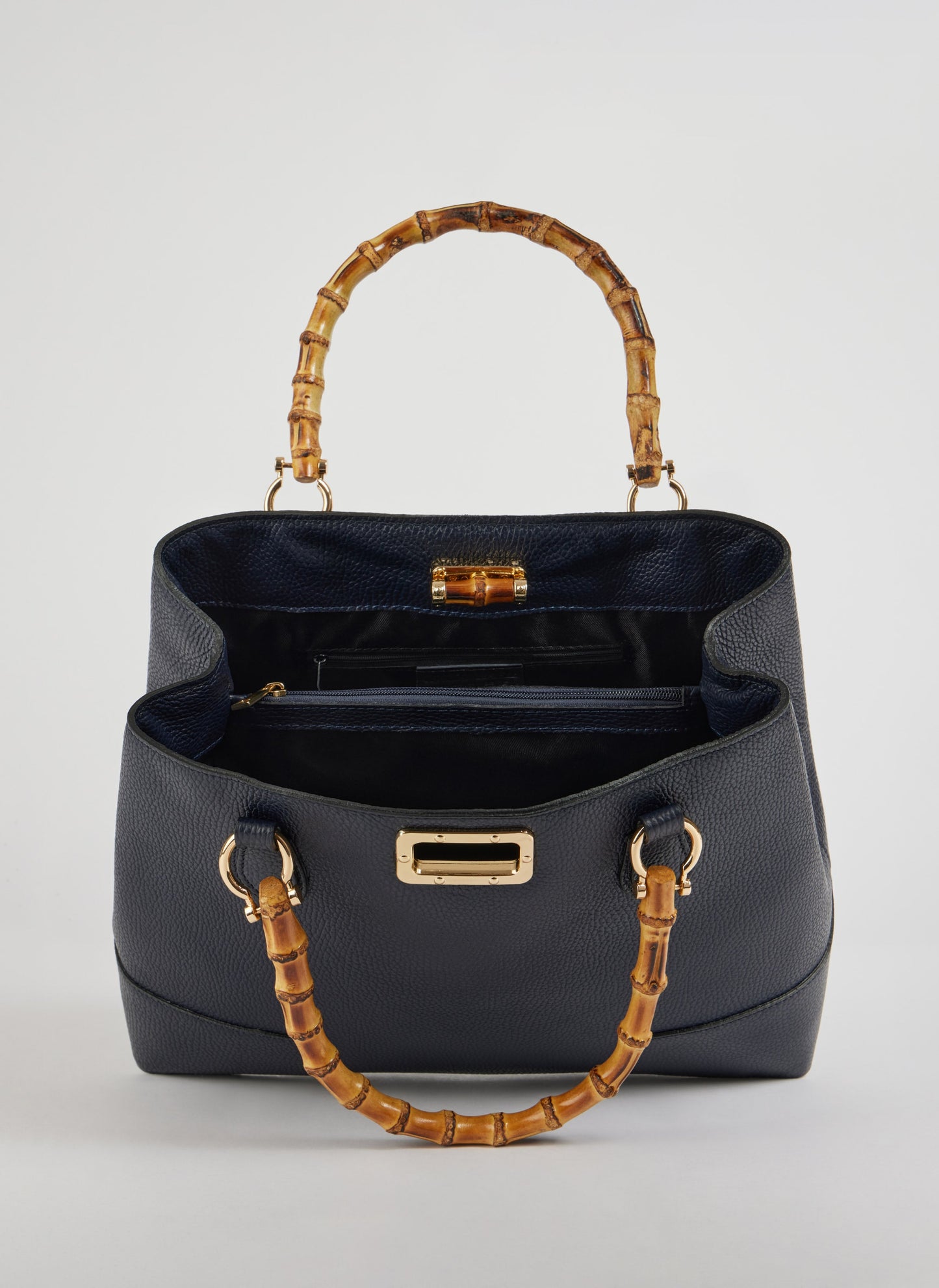 Borsa Bamboo Babe in pelle Dollaro Blu Navy