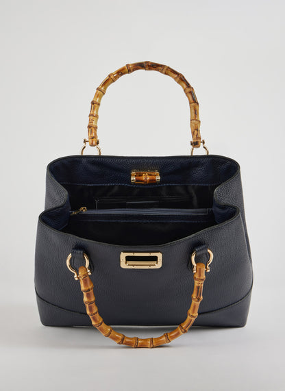 Borsa Bamboo Babe in pelle Dollaro Blu Navy