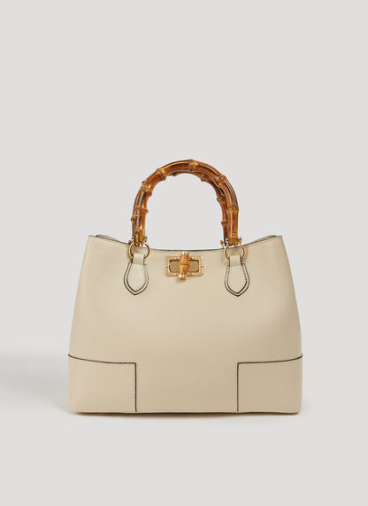 Borsa Bamboo Babe in pelle Dollaro Beige