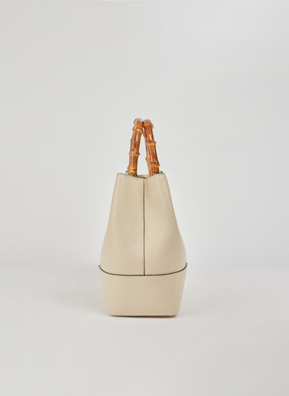 Borsa Bamboo Babe in pelle Dollaro Beige