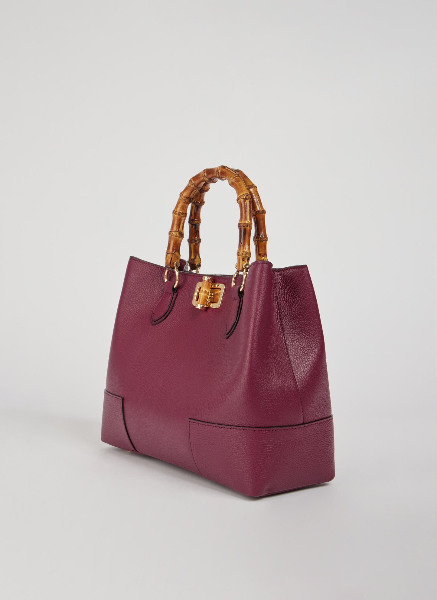 Borsa Bamboo Babe in pelle Dollaro Borgogna