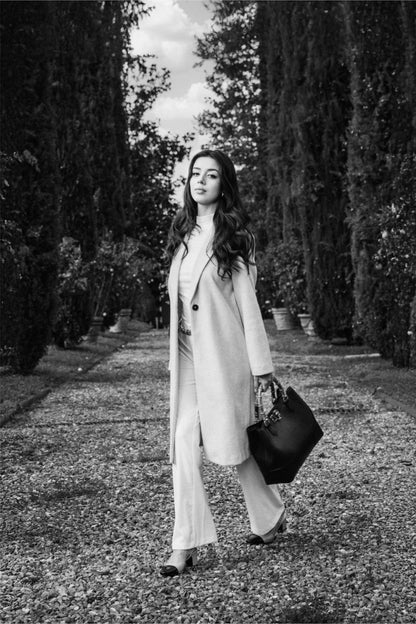 Borsa Bamboo Babe in pelle Dollaro Beige