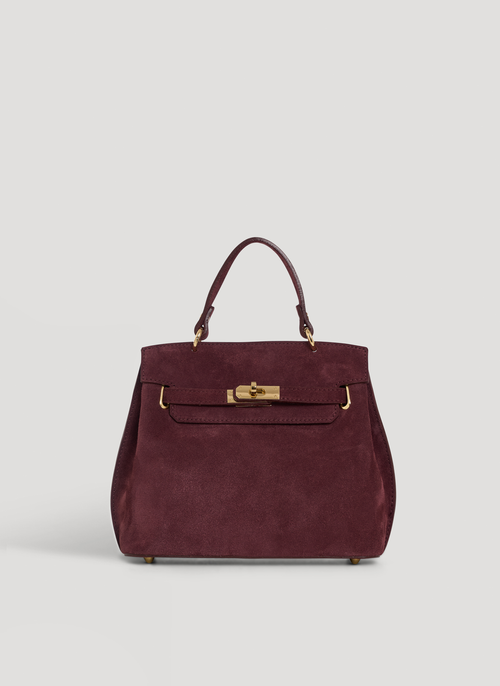 Borsa Giselle in Camoscio Borgogna