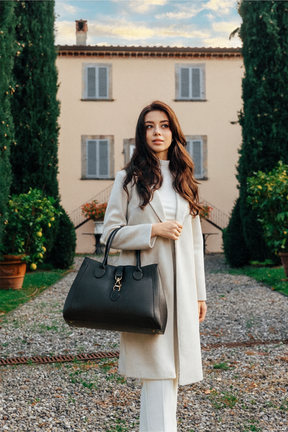 Borsa Chloe in pelle spazzolata Nera